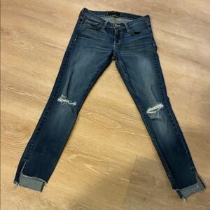 Flying Monkey Dark Blue Distressed Skinny Jeans